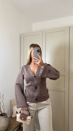 Cardigan Abi (Taupe)